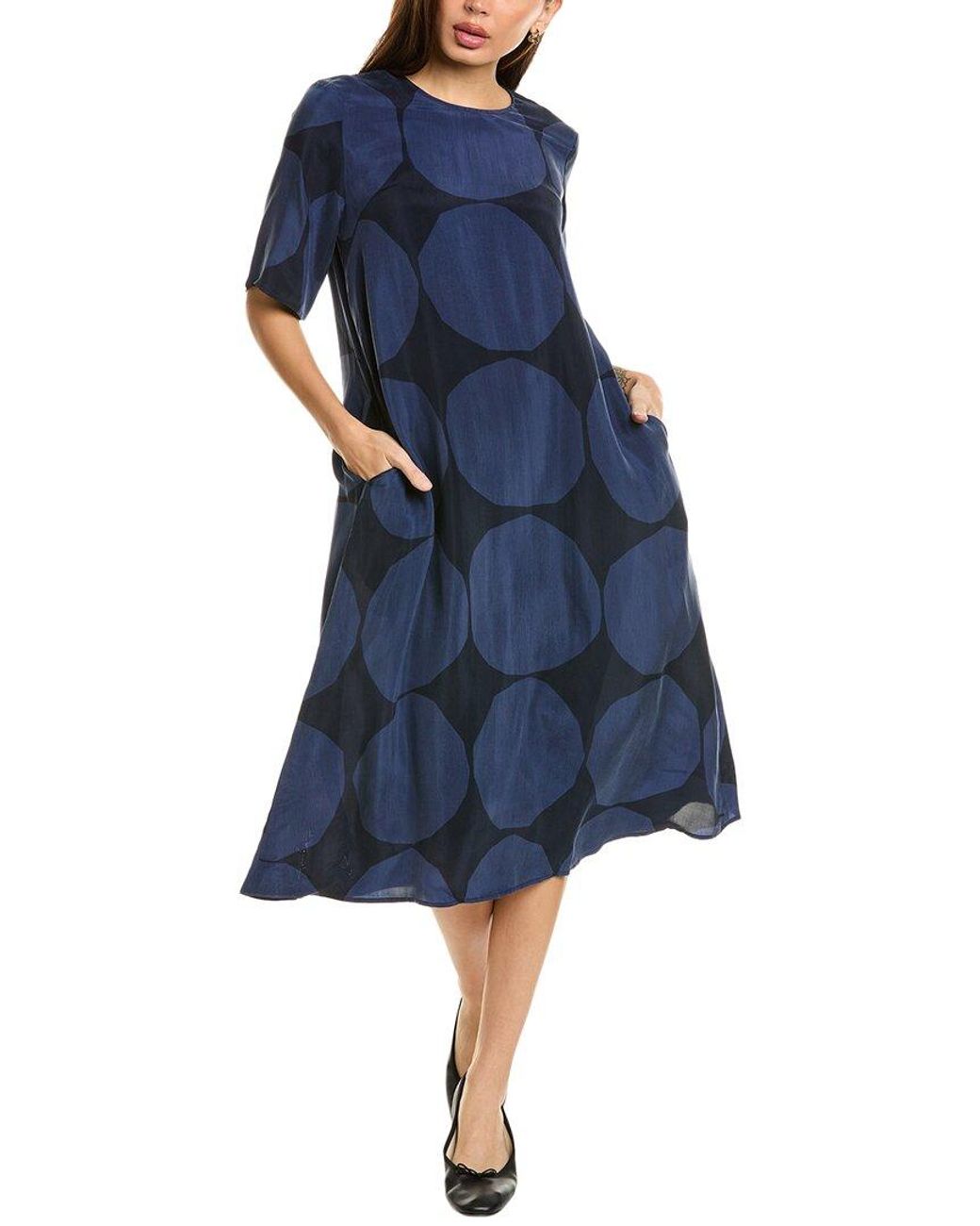 marimekko - Torni Kivet ワンピース Marimekko Torni Kivet Midi Dress in Blue | Lyst UK