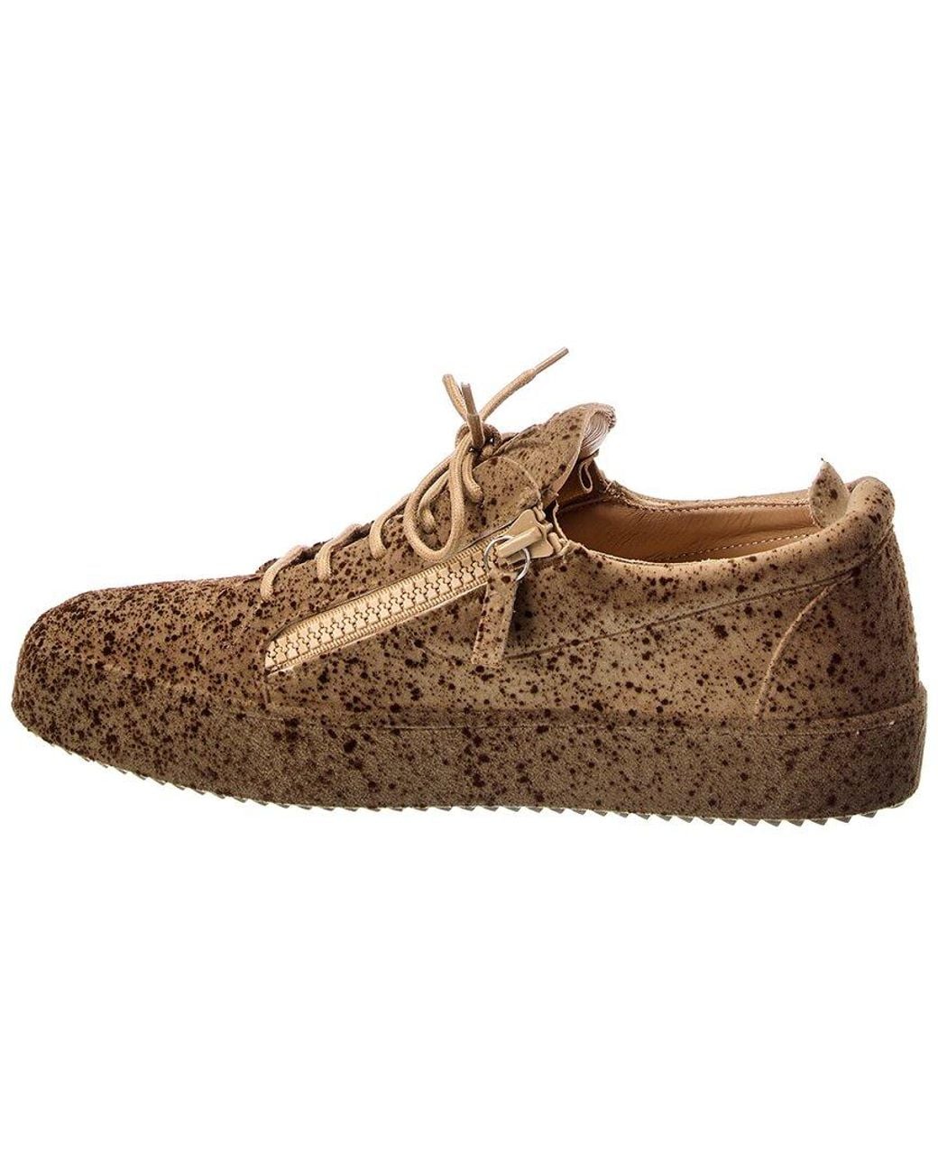 Giuseppe Zanotti Brown May London Velour Sneaker for men