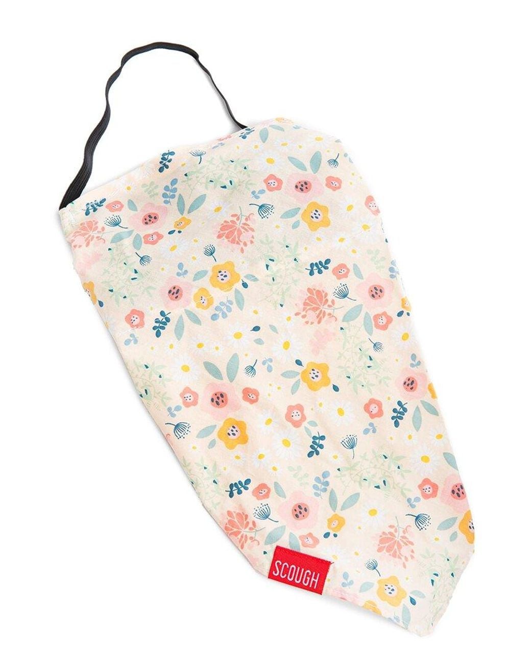 Saachi White Floral Triangle Bandana