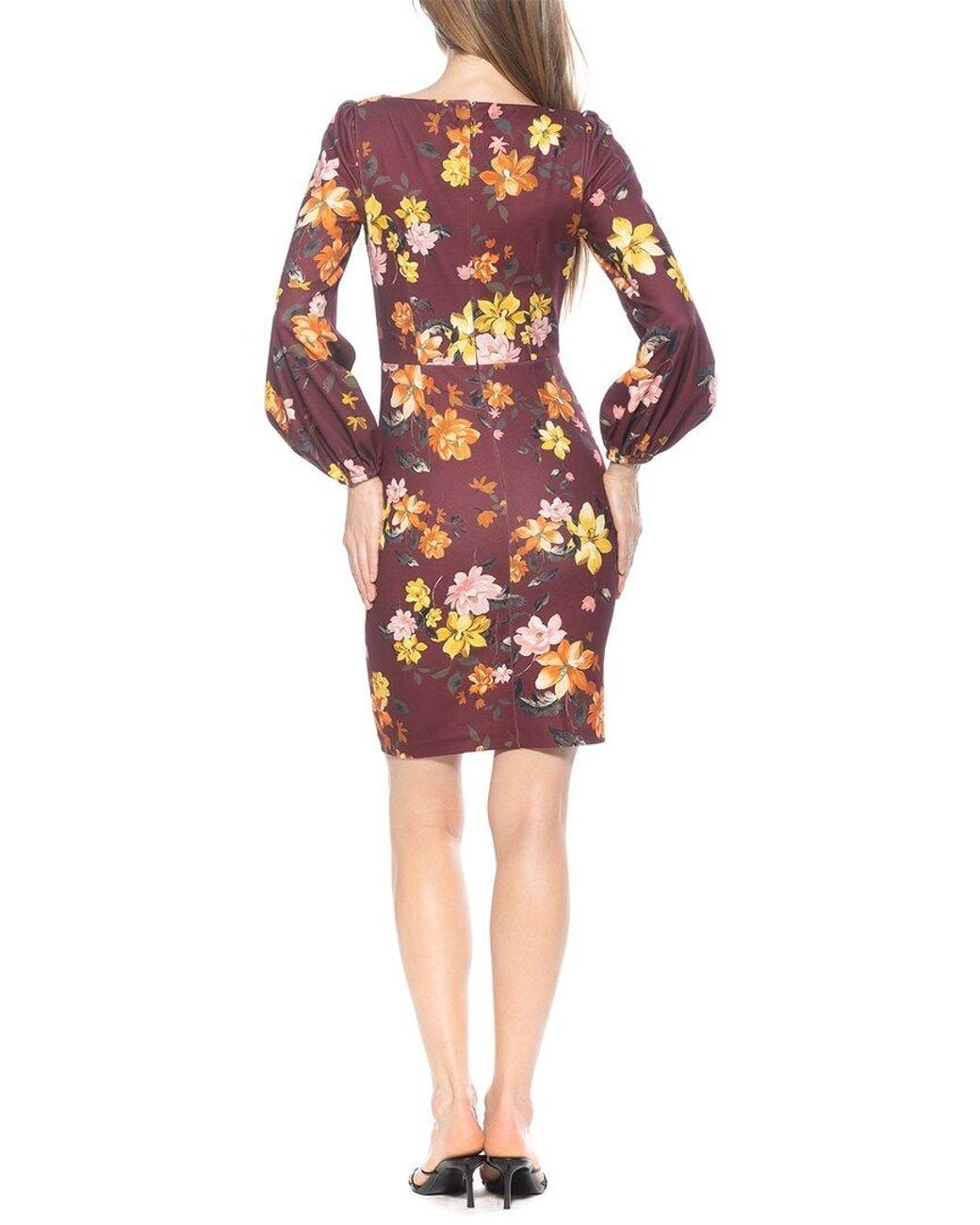 Alexia Admor Red Elowen Boatneck Sheath Dress