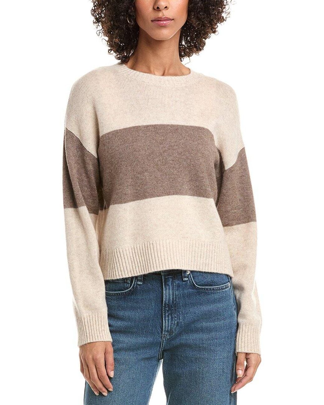 Bella Dahl Blue Slouchy Wool & Cashmere-Blend Sweater