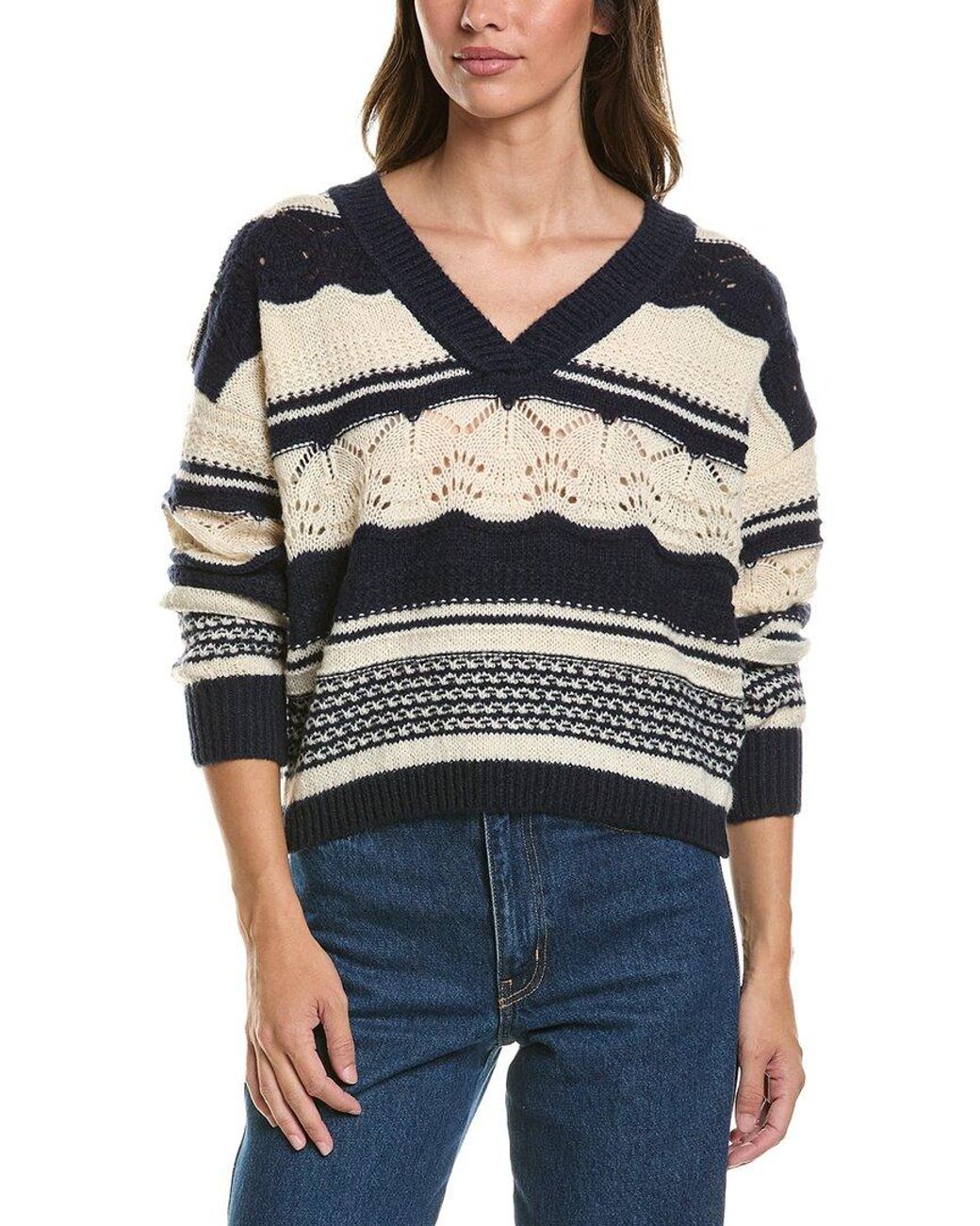 Ichi Blue Astra Sweater