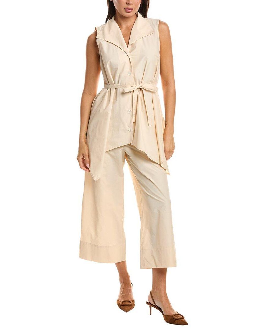 Natori Natural Techno Poplin Handkerchief Hem Shirt