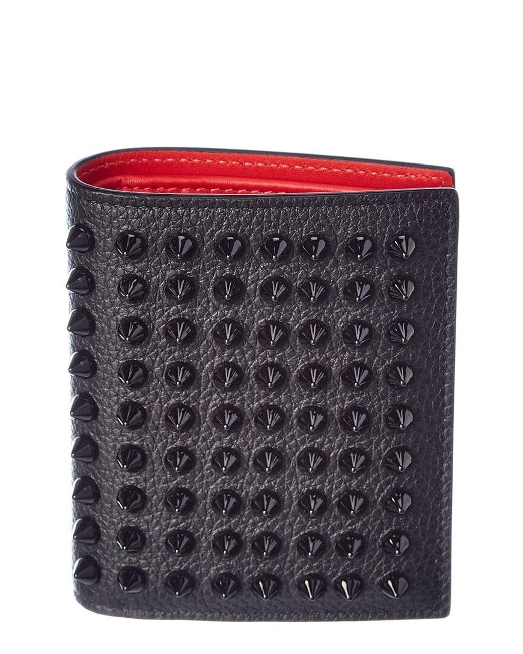 Christian Louboutin Paros Studded Leather Coin Bifold Wallet Men | Lyst