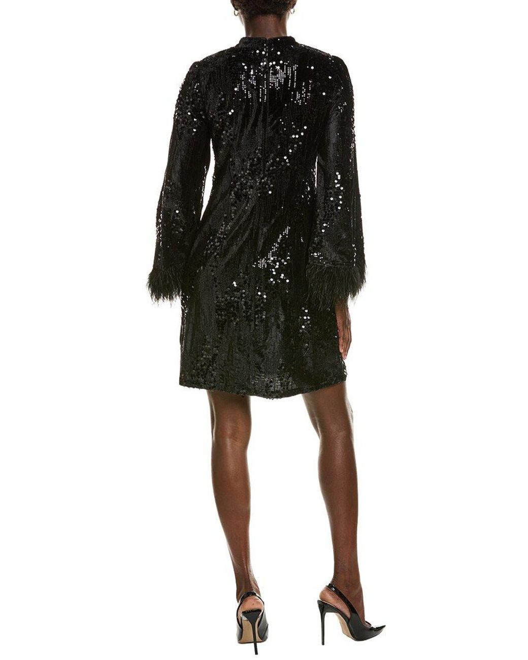 Julia Jordan Black Sequin Mini Dress