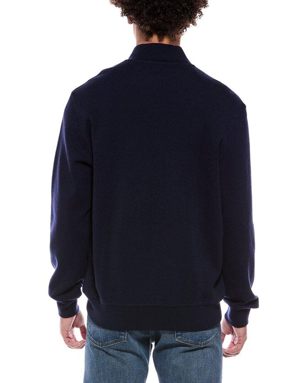 Brunello Cucinelli Blue Knit Cashmere-Blend Jacket for men