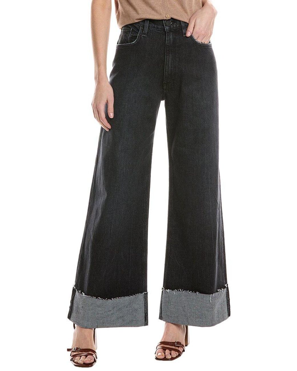 Hudson Black Jodie Milano Noir Wide Leg Jean