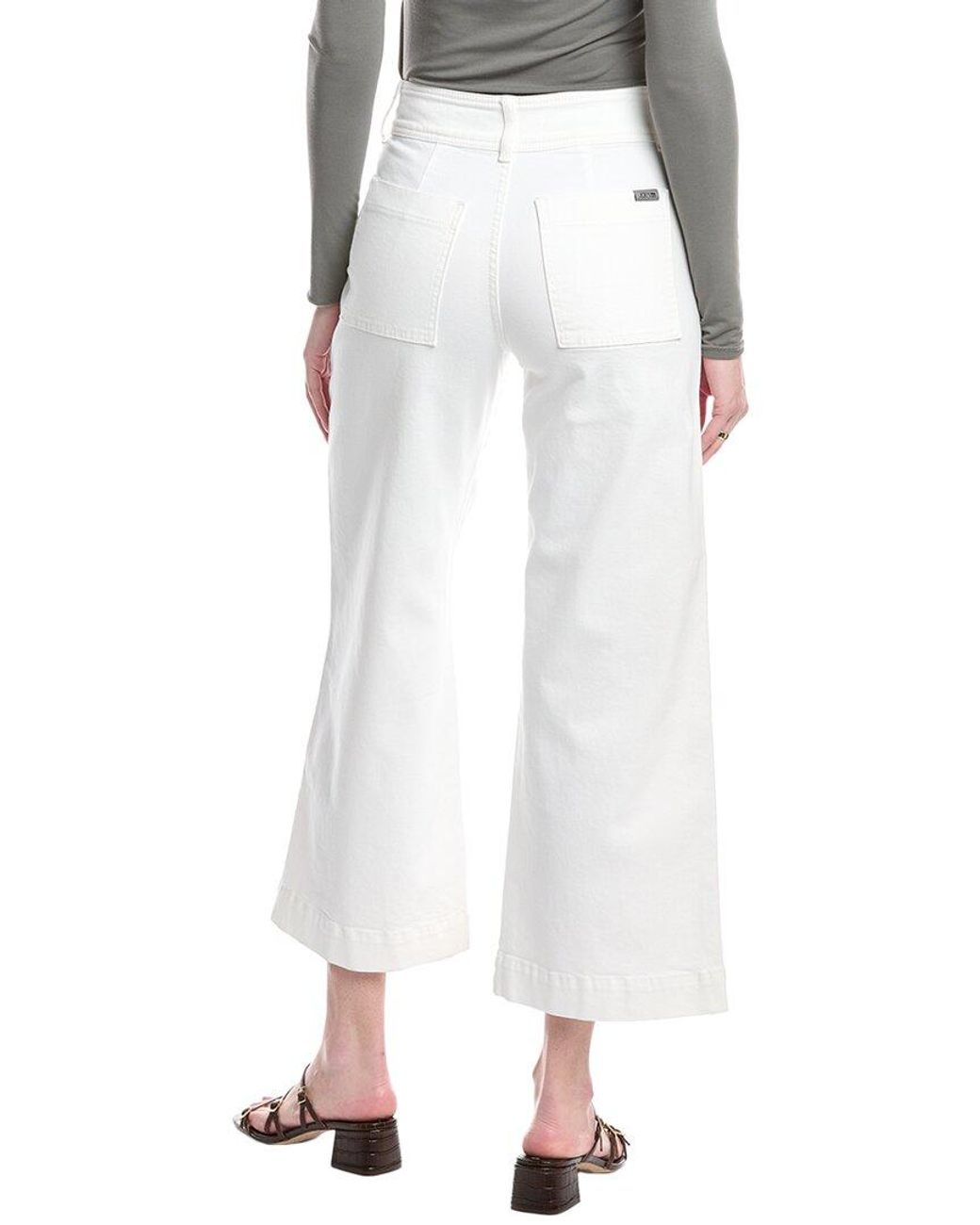 Joe's Jeans White Wide Leg Cargo Ankle Jean