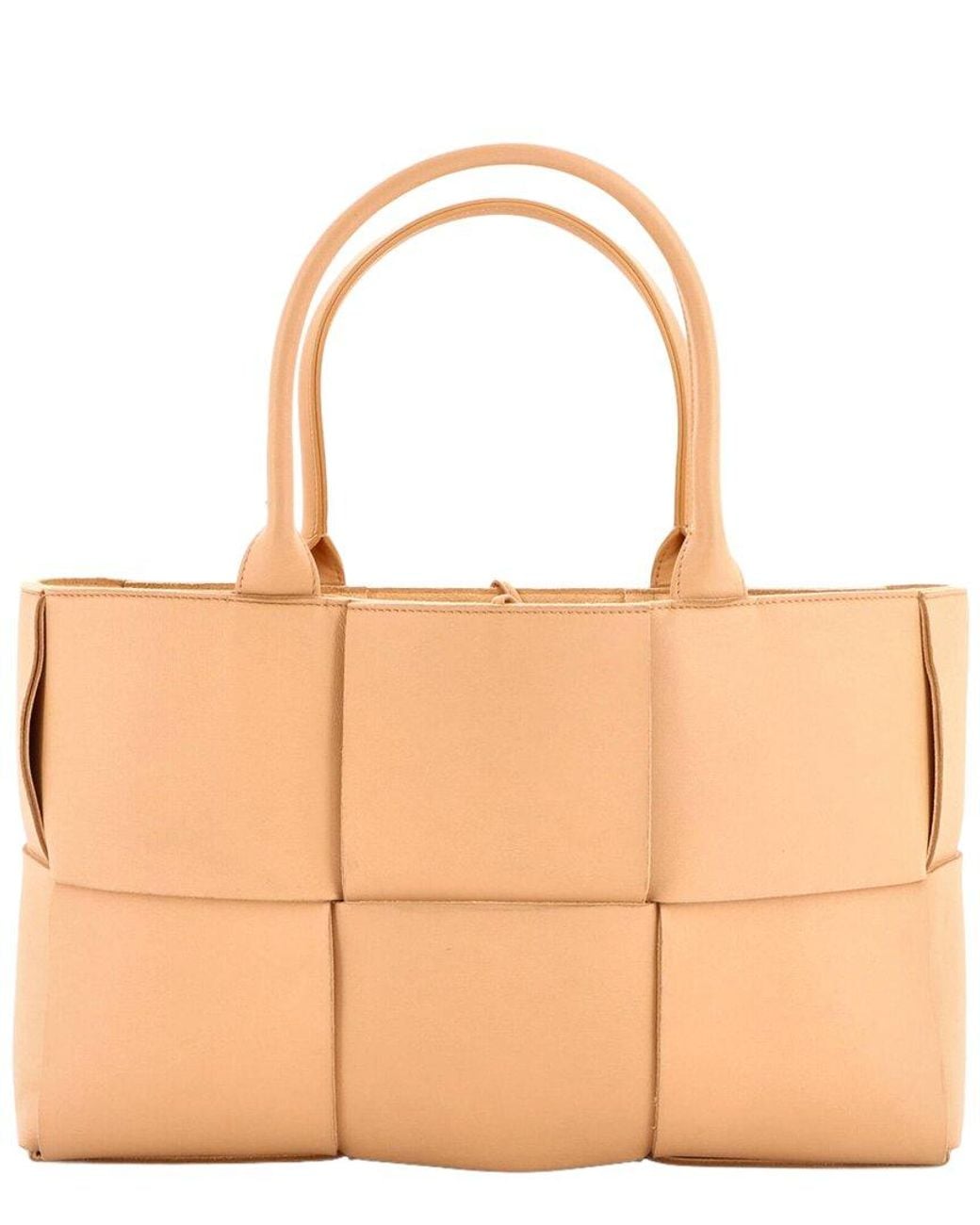 Bottega Veneta Brown Maxi Intrecciato Leather Arco Tote Medium (Authentic Pre- Loved)