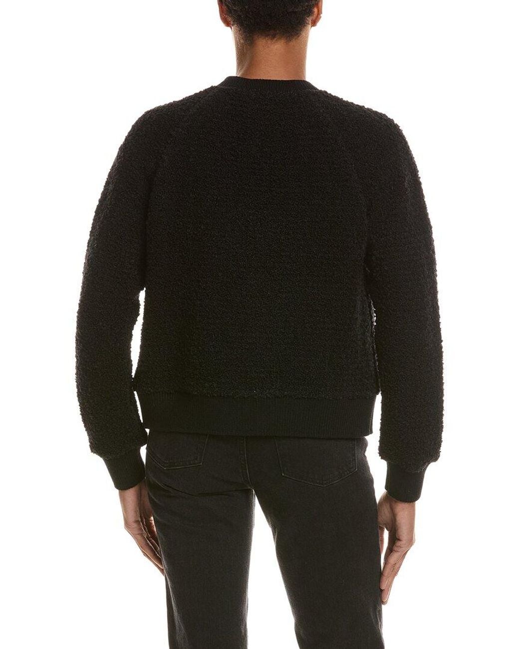 Moncler Black Wool-Blend Jacket