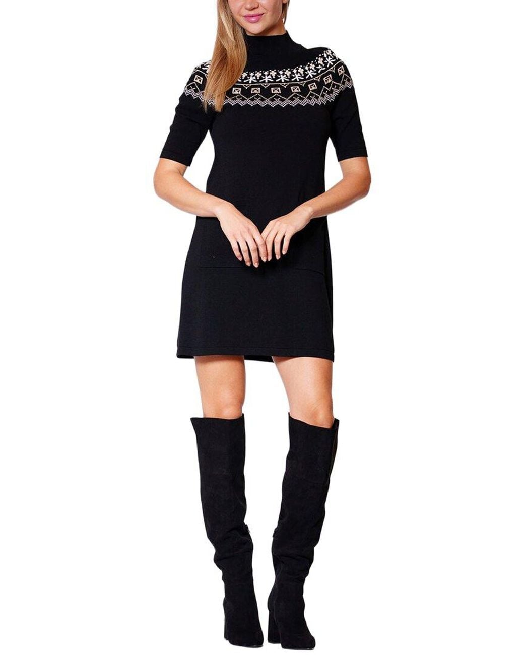 Julia Jordan Black Knit Dress