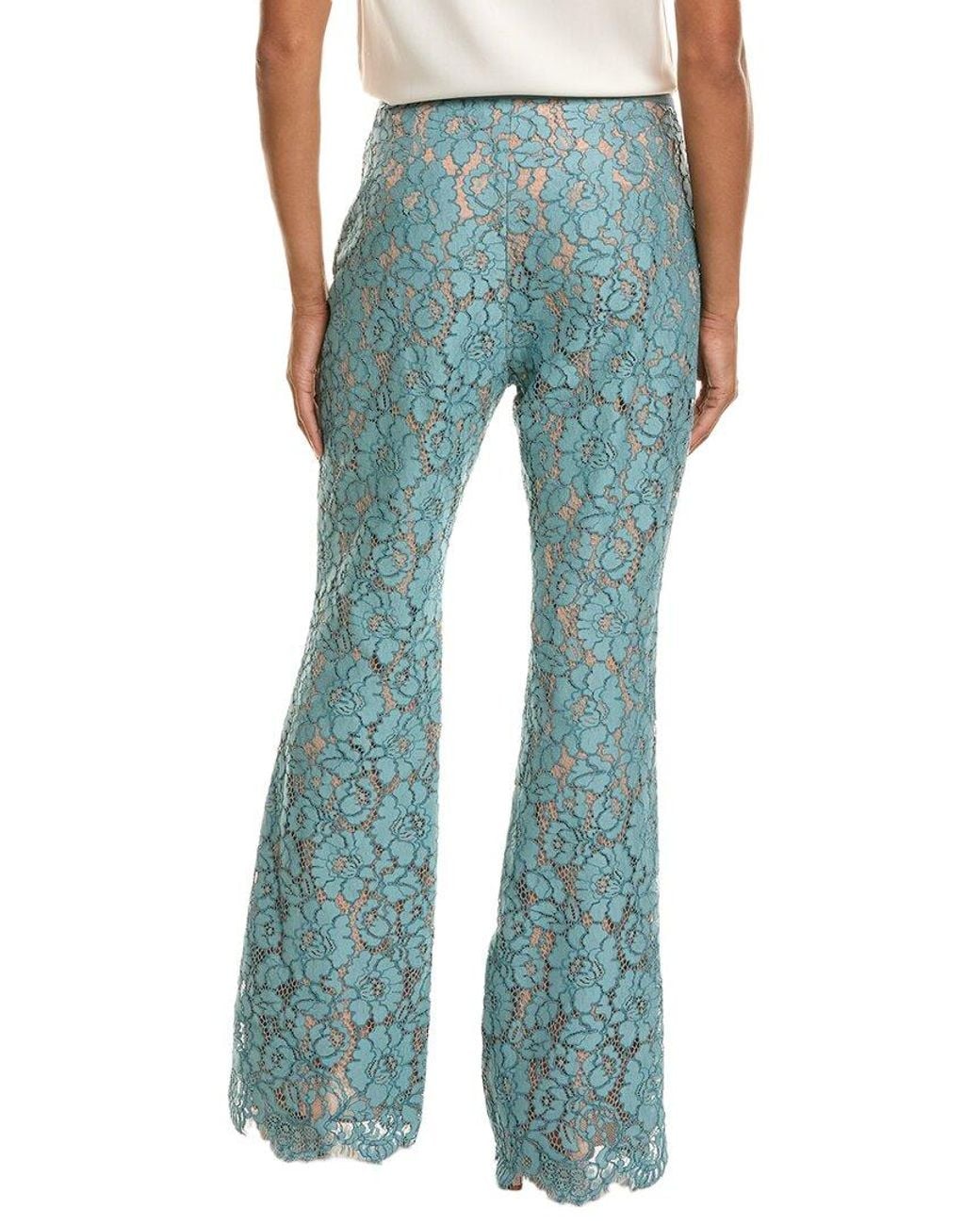 Michael Kors Blue Lace Bootleg Pant