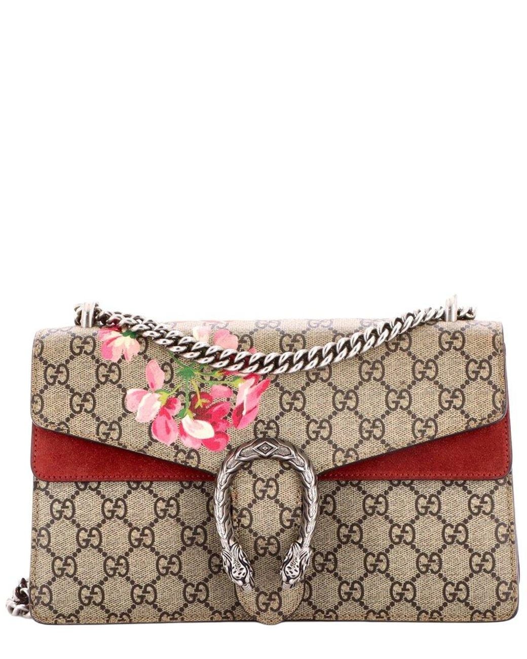 Gucci Multicolor Blooms Print Gg Coated Canvas Dionysus Bag Small (Authentic Pre- Loved)