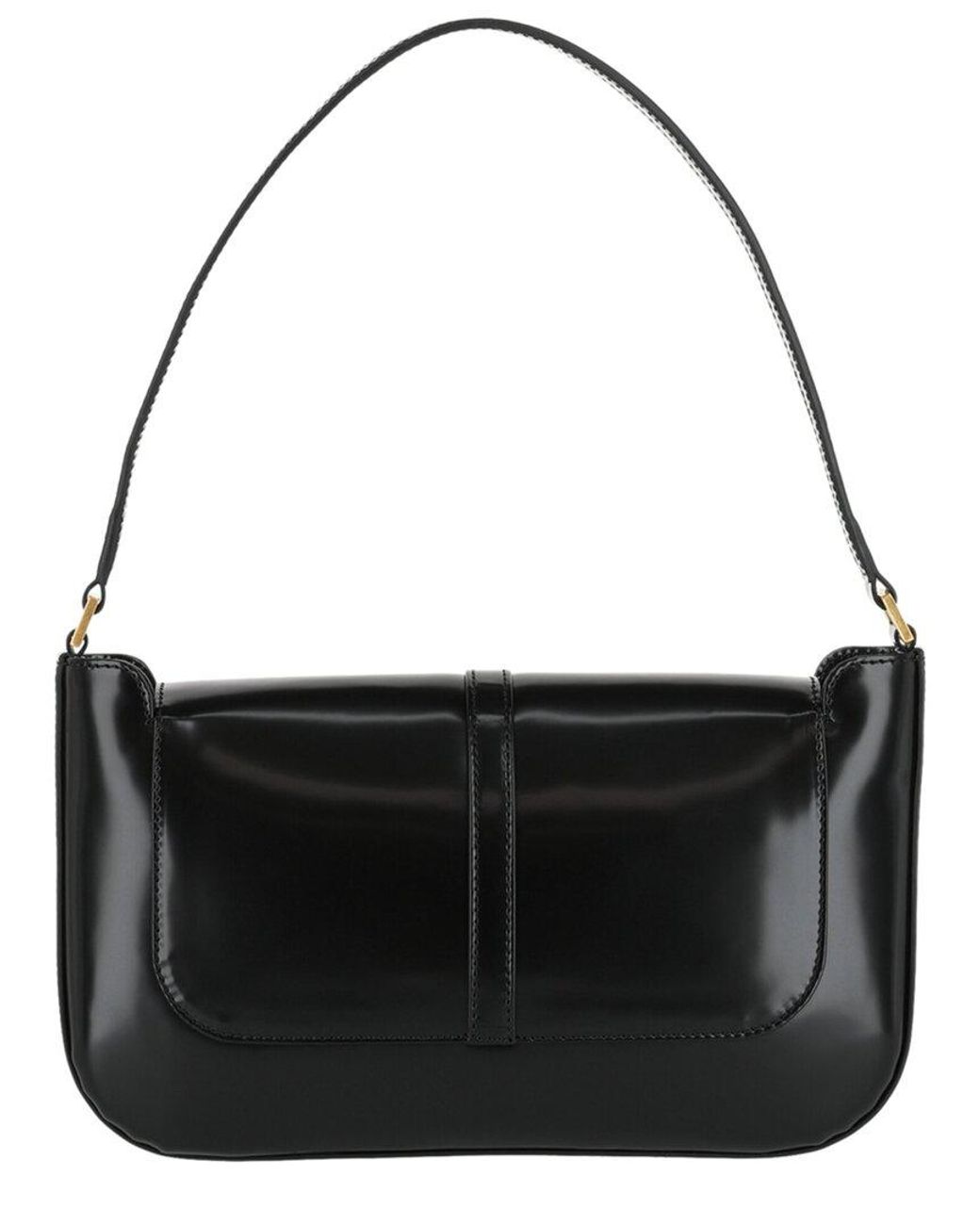 By Far Black Miranda Patent Shoulder Bag
