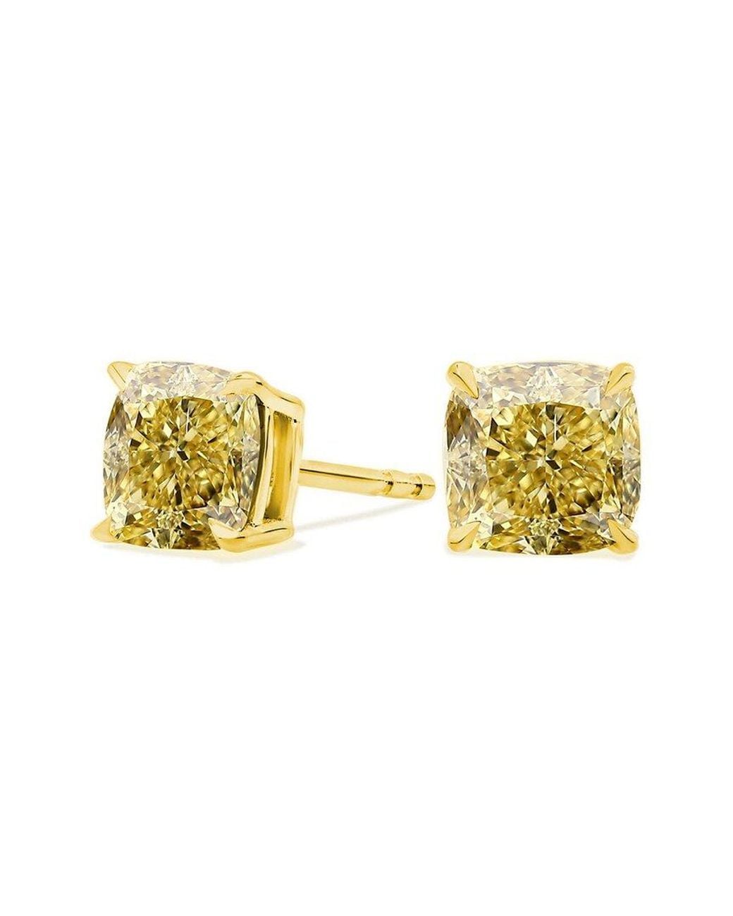 Amairah Yellow 14K 2.00 Ct. Tw. Lab-Grown Diamond Stud Earrings