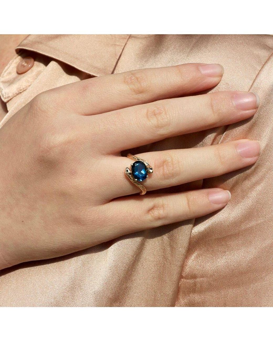 Kai Fine Jewelry Blue 14K 2.52 Ct. Tw. Gemstone Cocktail Ring