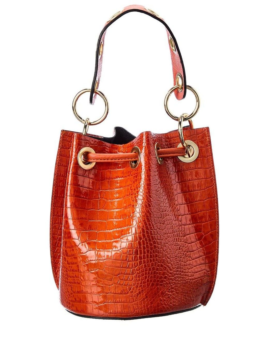 The Italian Croc | Chic Clutch Leather Handbag