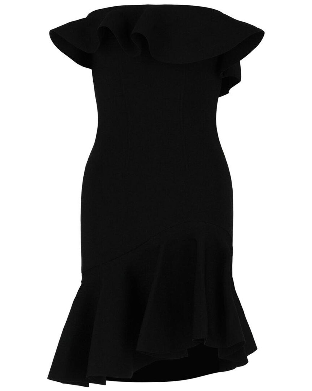 McQueen Black Asymmetric Dress