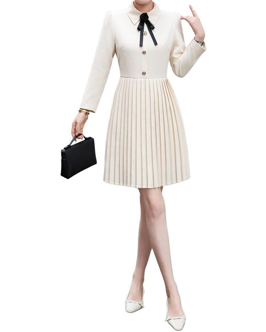 BRC By BURRYCO Natural Solid Mini Dress
