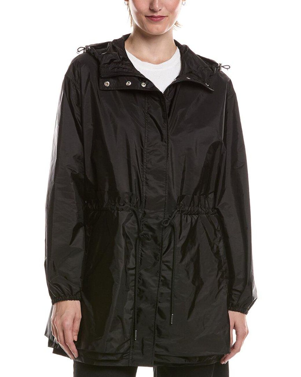 Moncler Black Weteau Rain Jacket