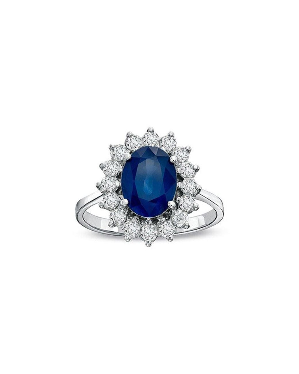 LEVARON Blue 14K 2.75 Ct. Tw. Diamond & Sapphire Cocktail Ring