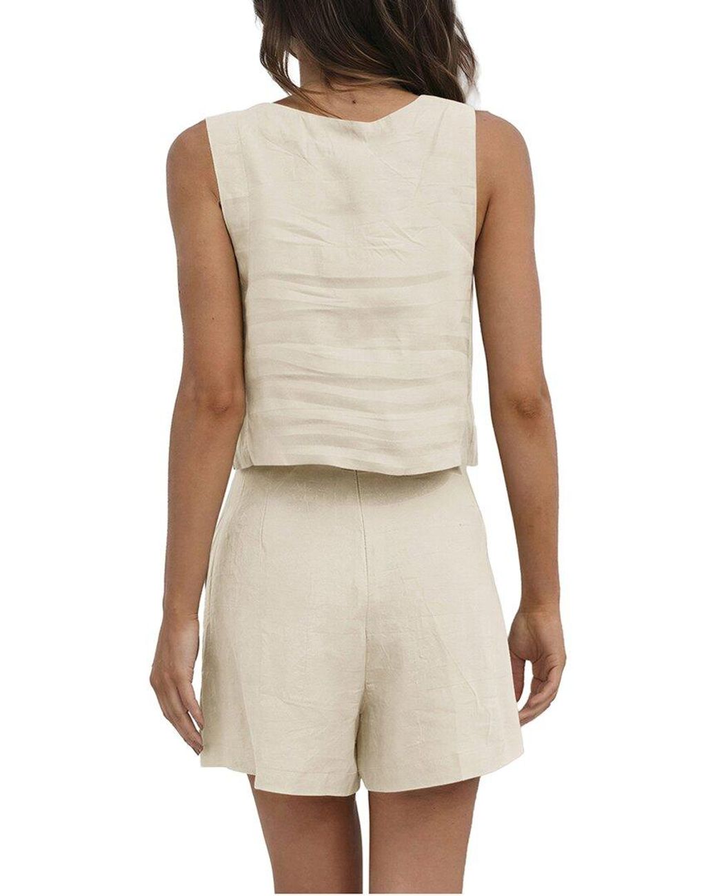 Amanda Royal Natural Top & Short Set