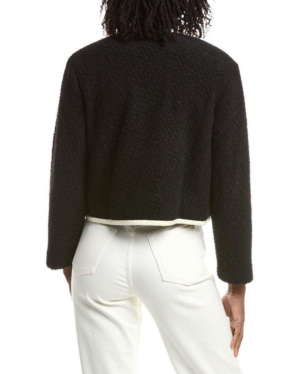 REVERIEE Black Wool-Blend Jacket
