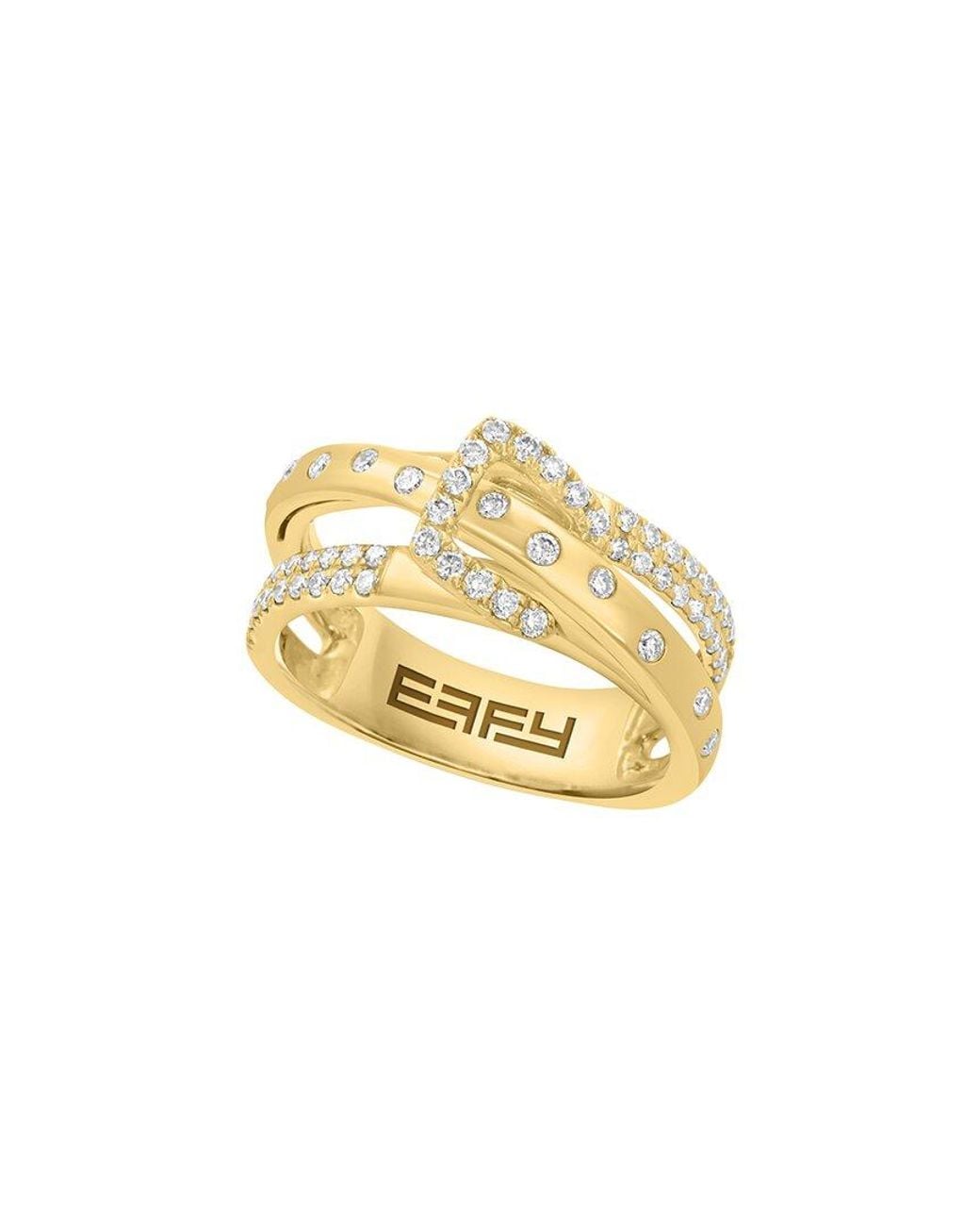 Effy Fine Jewelry Metallic 14K 0.38 Ct. Tw. Diamond Ring
