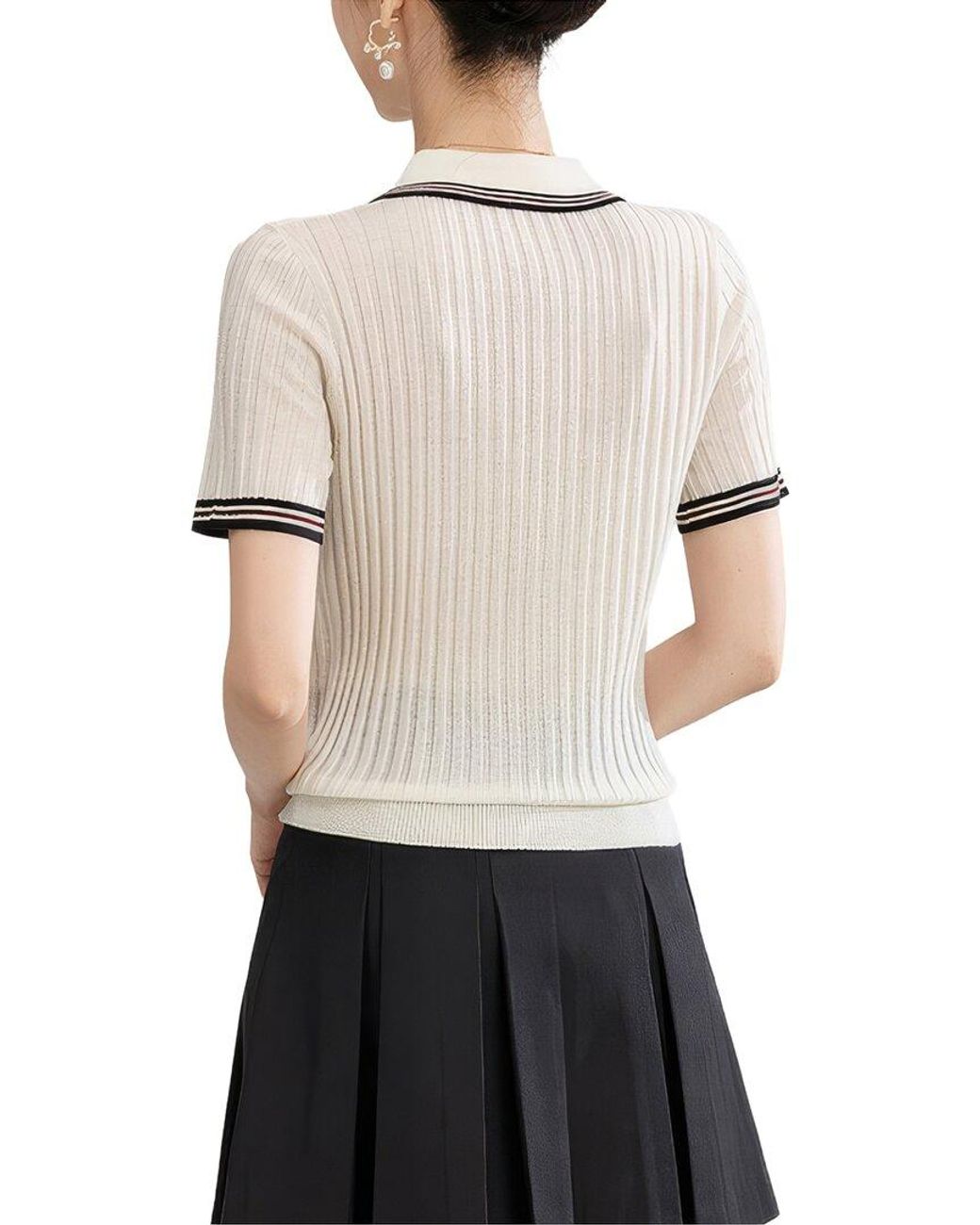 WLZD White Wool-Blend T-Shirt