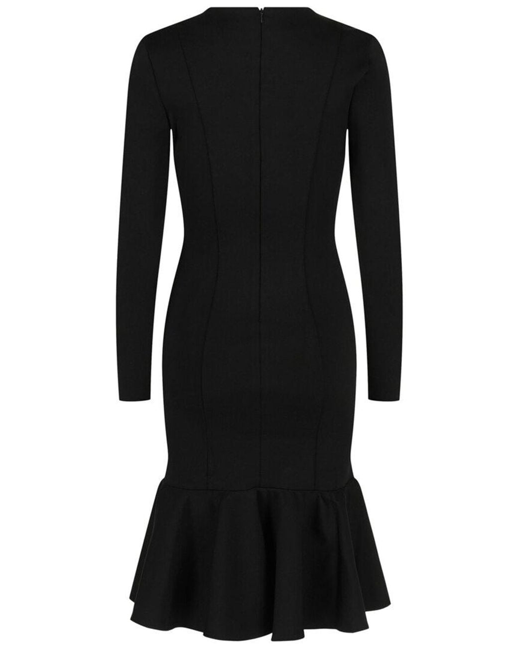 Givenchy Black Crystal Detailed Midi Dress