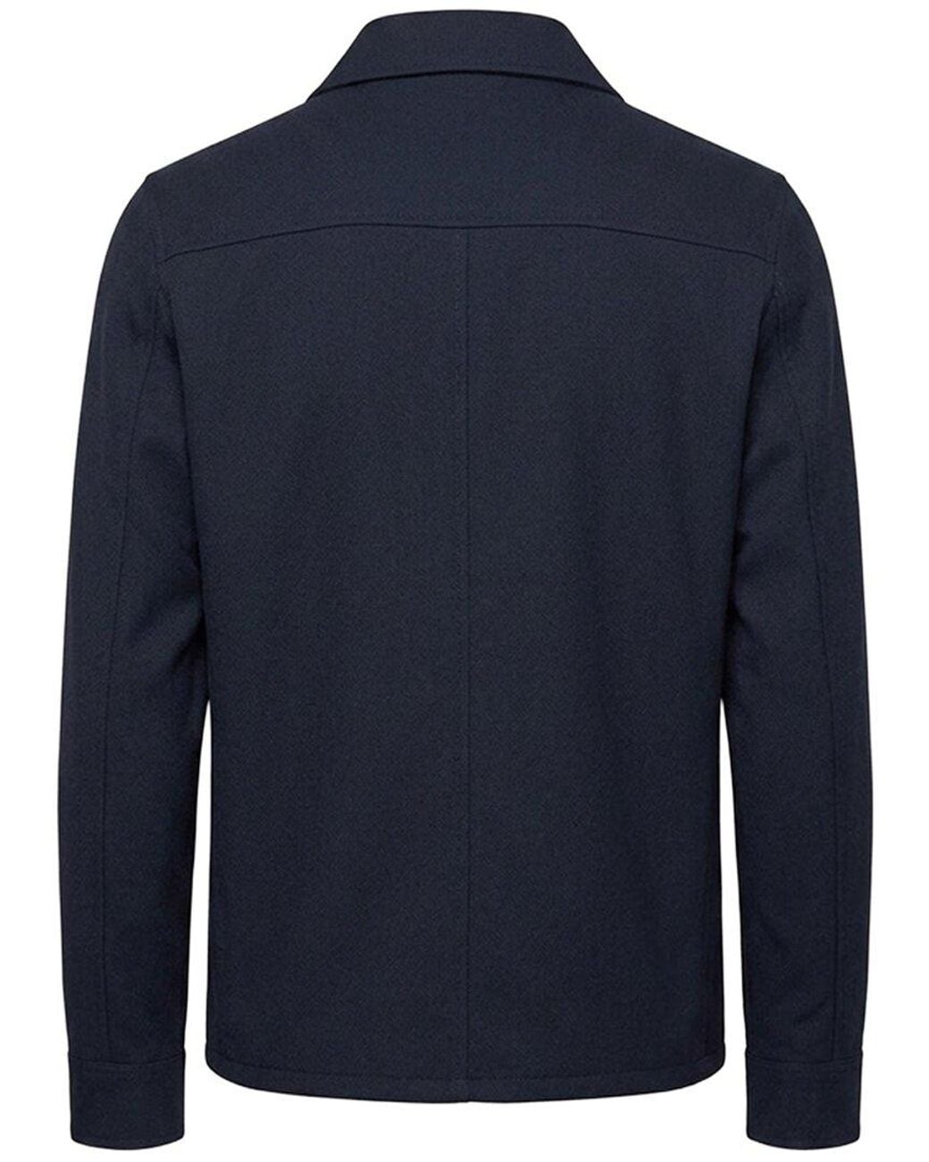 Ron Tomson Blue Shirt Jacket for men