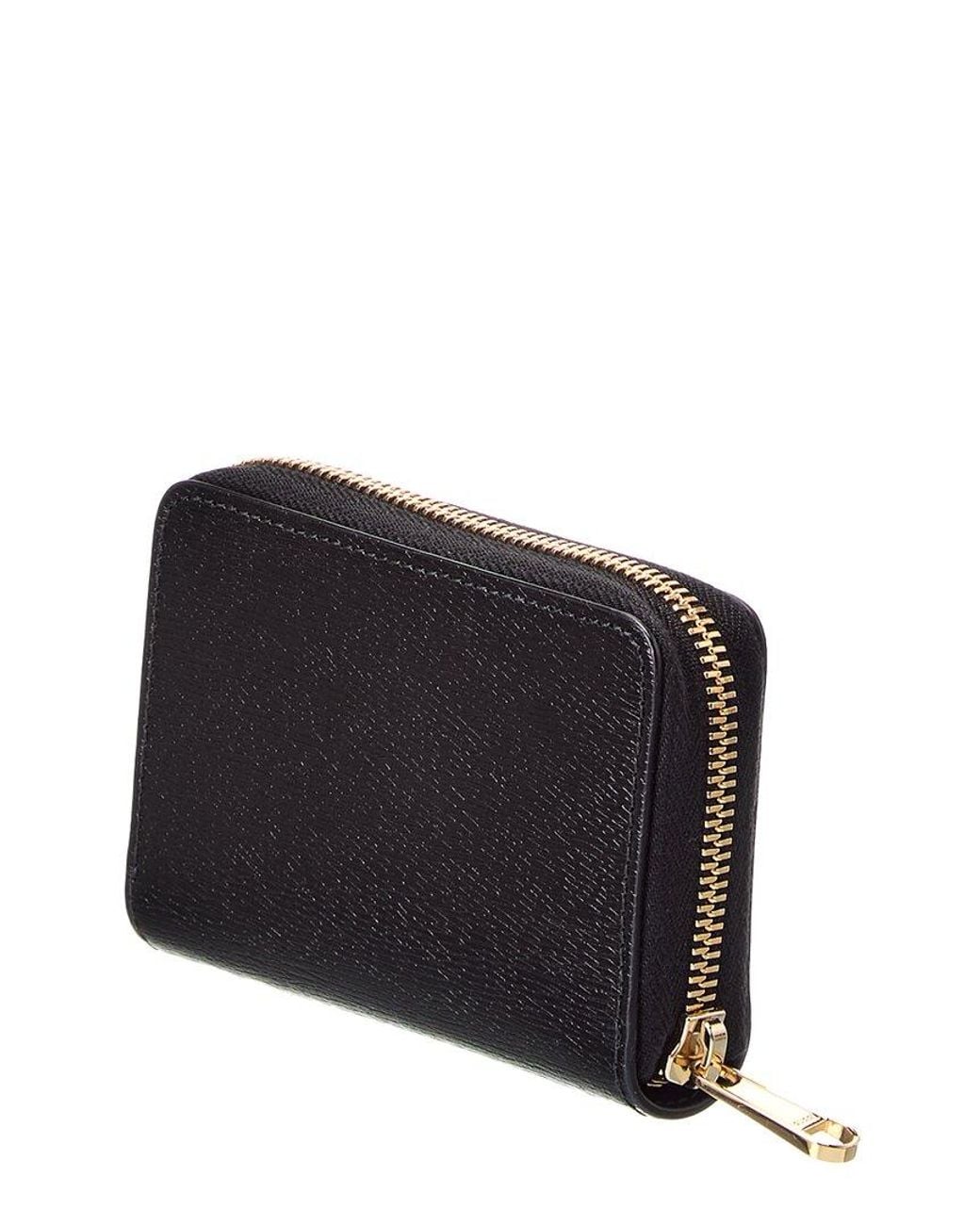 Gucci Blue Gg Leather Zip Around Wallet