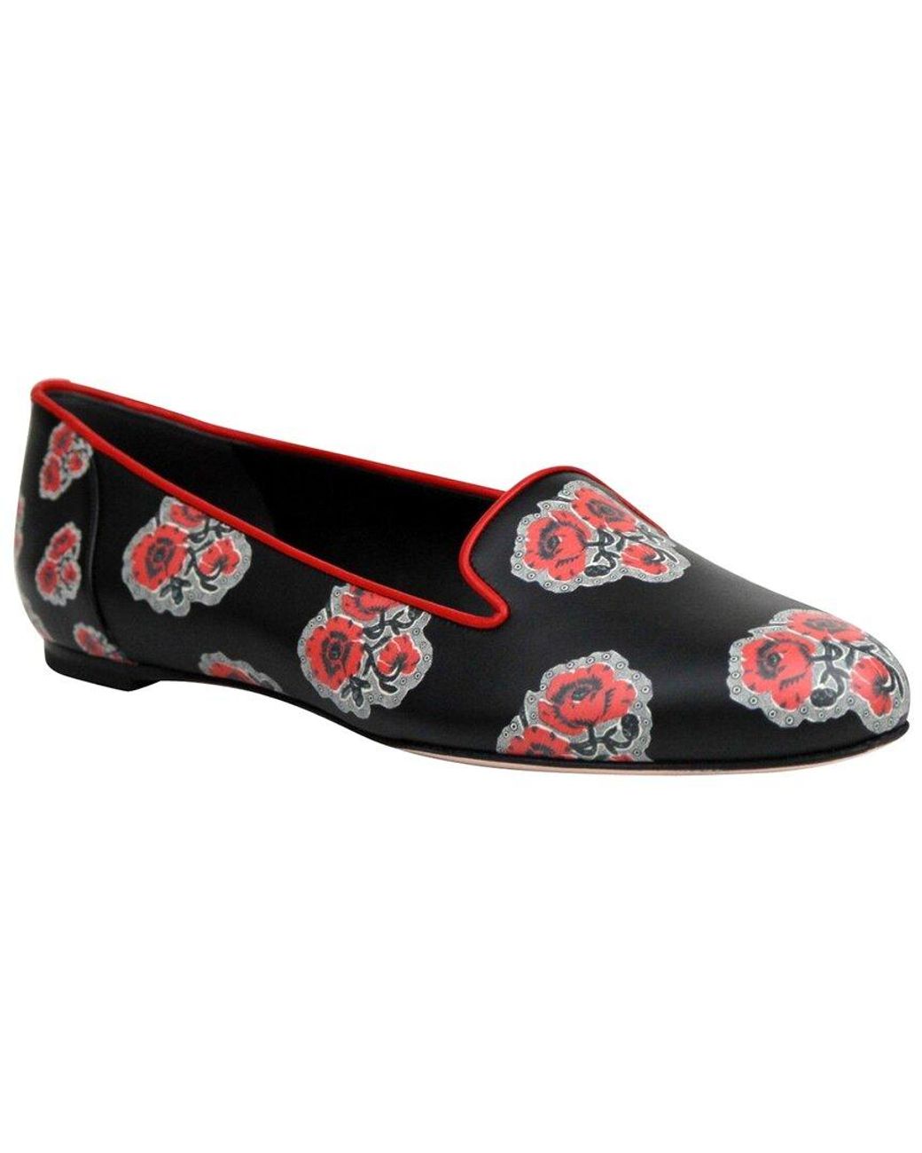McQueen Black Leather Loafer