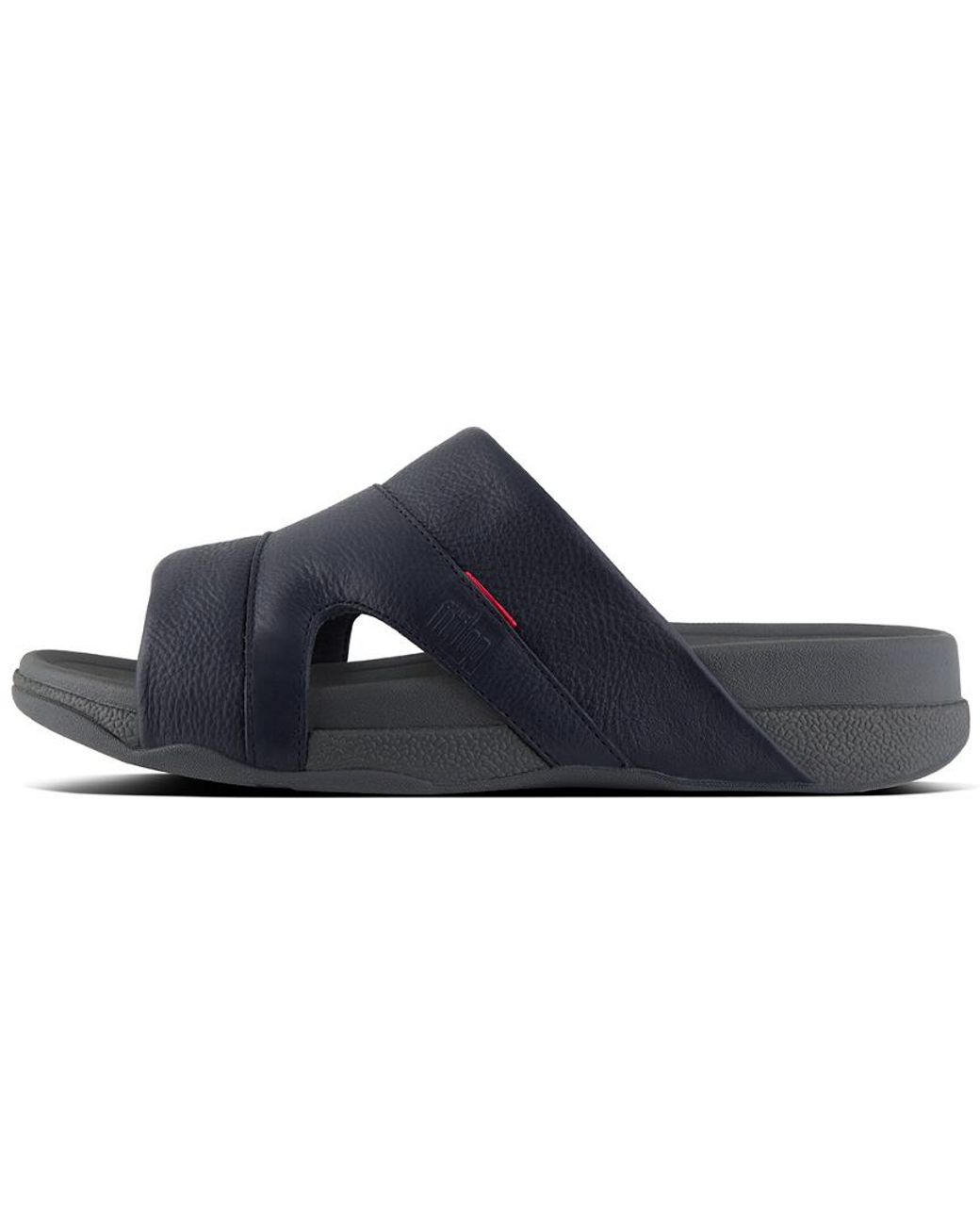 Fitflop Freeway Pool Slide In Leather Open Toe Sandals in Blue for 