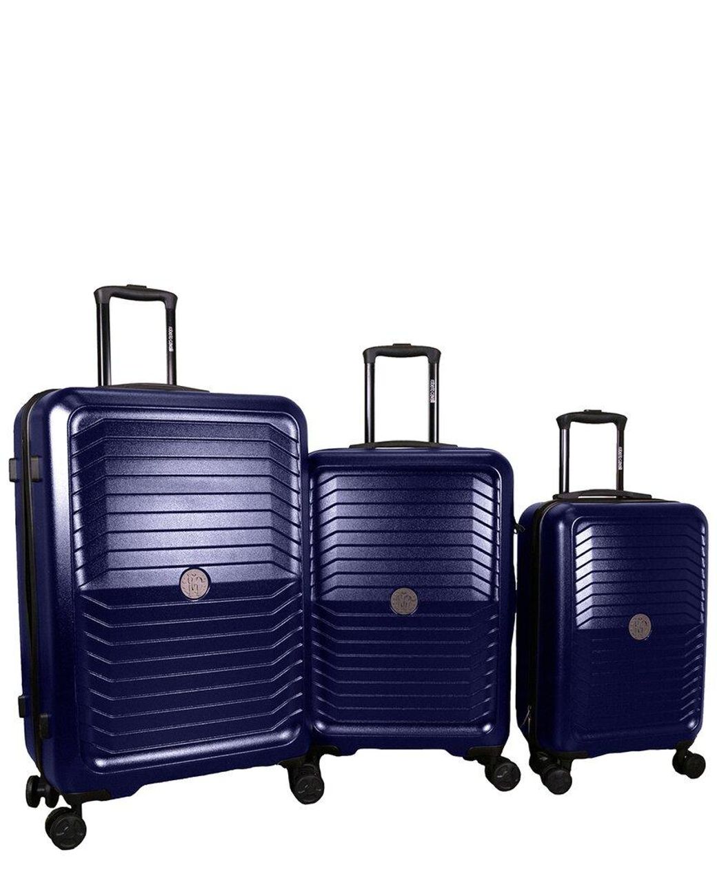 Roberto Cavalli Carbon Fiber 3pc Expandable Luggage Set in Blue Lyst