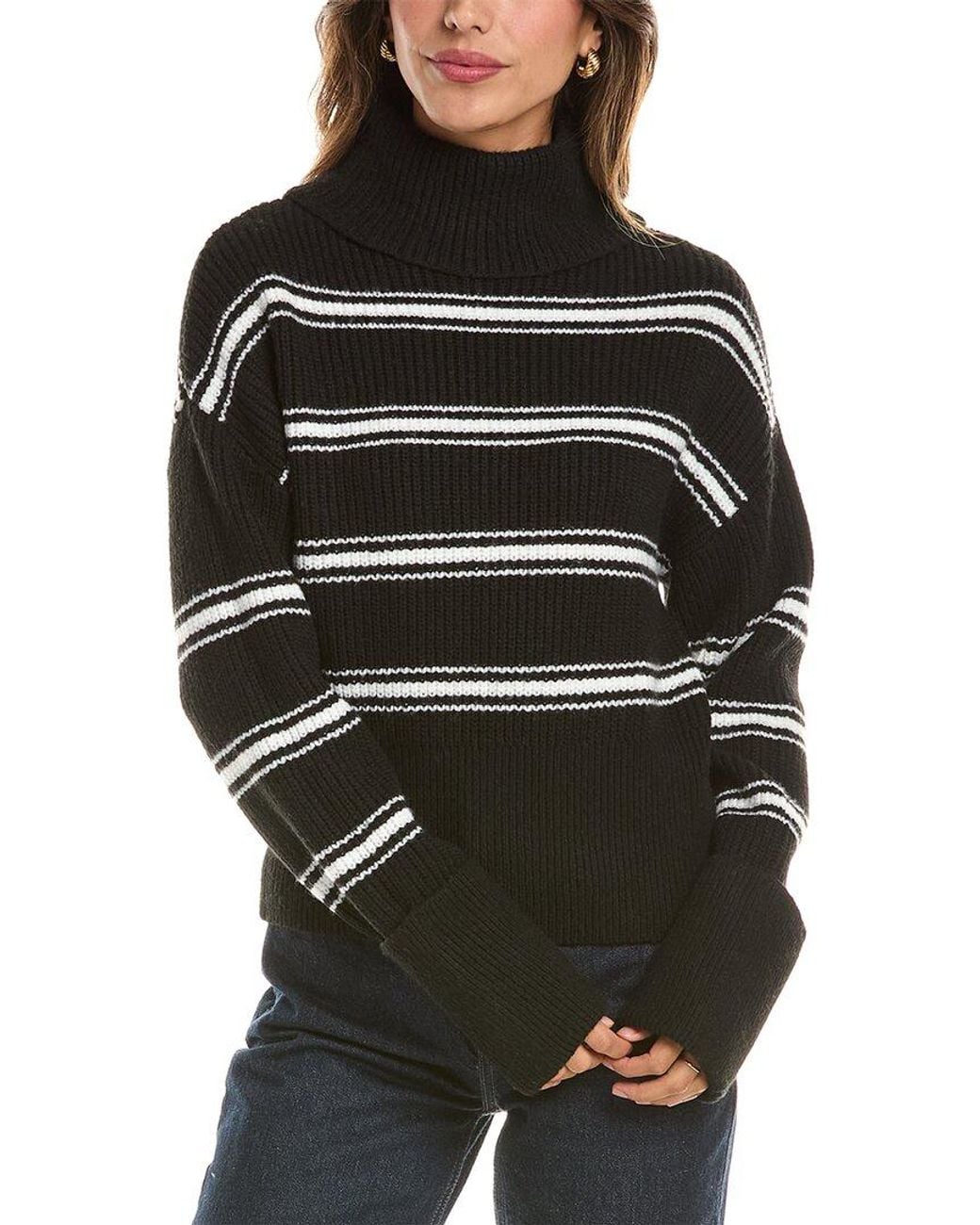 525 America Black Turtleneck Sweater