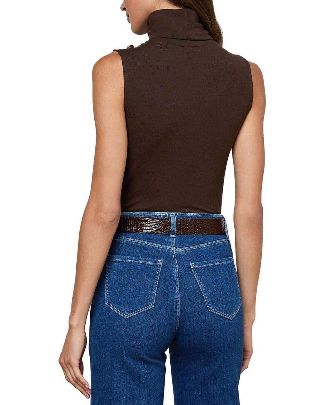 L'Agence Blue 'Agence Ceci Turtle Neck