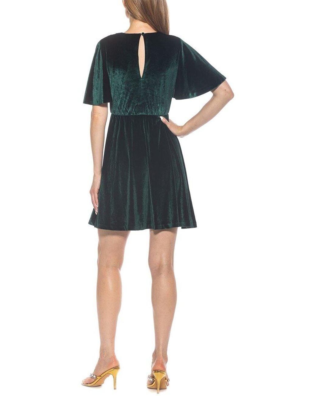 Alexia Admor Blue Oakless A-Line Dress