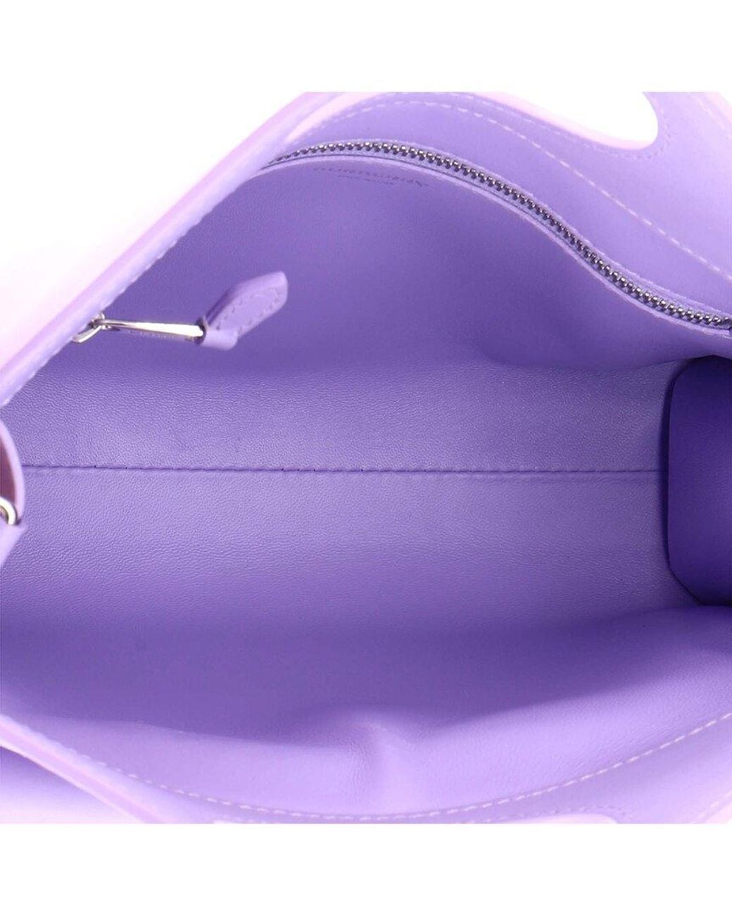 Burberry Purple Logo Pocket Tote Mini (authentic Pre-loved)