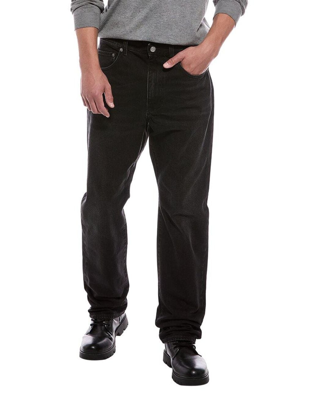 BLK DNM Black Straight Jean for men