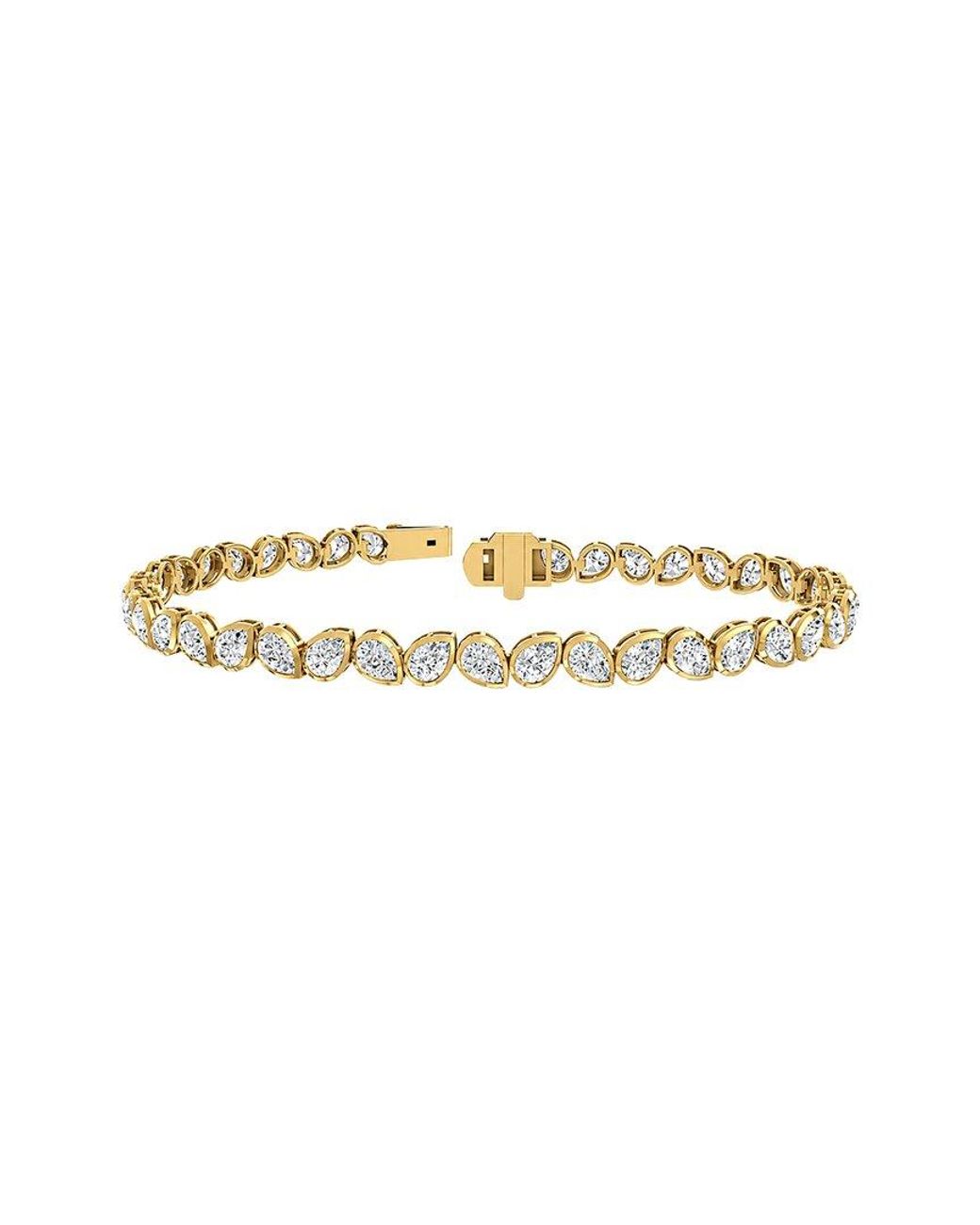 Lab Grown Diamonds White 14K 6.00 Ct. Tw. Lab-Grown Diamond Tennis Bracelet
