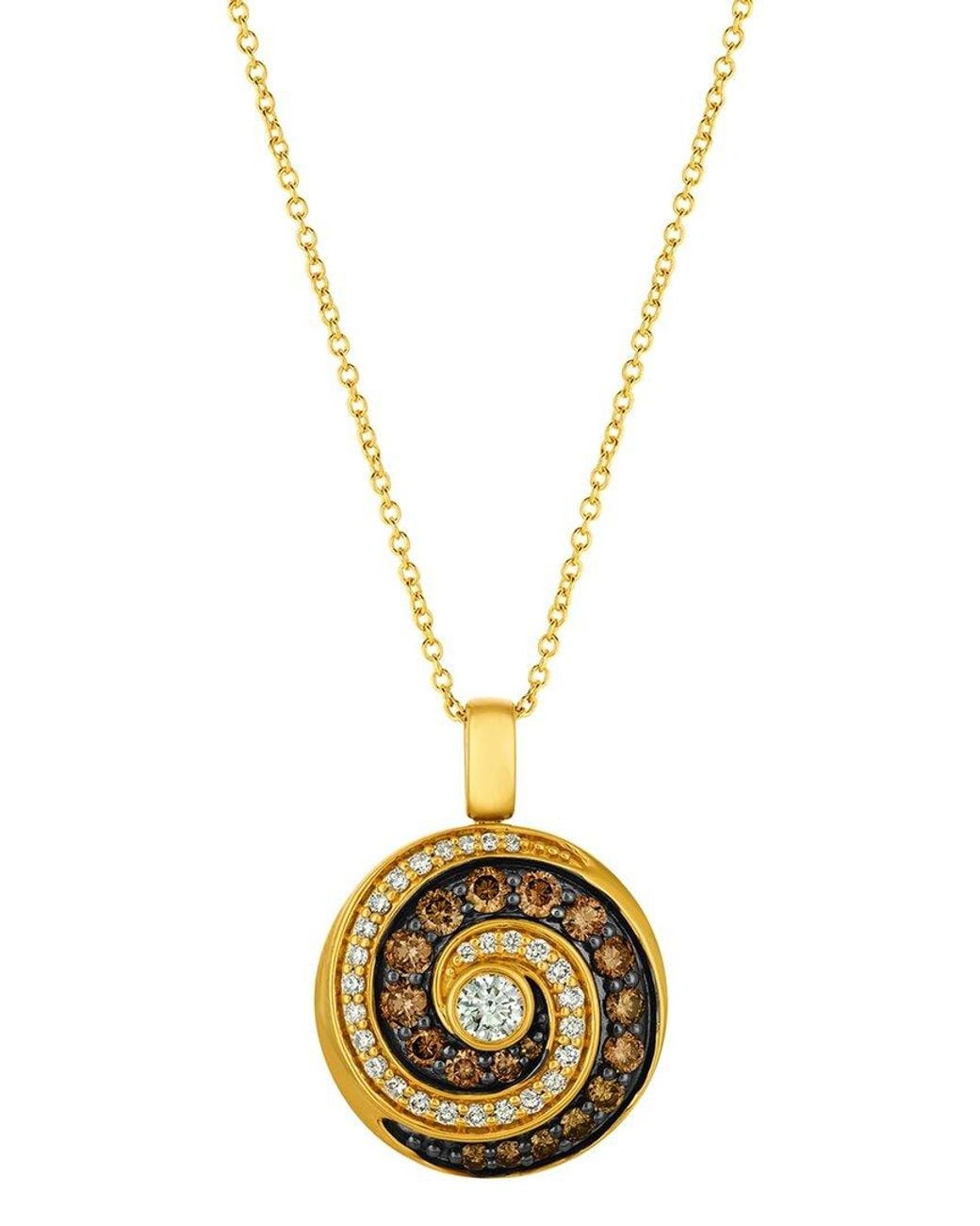 Le Vian Metallic Le Vian Euphoria Chocolate 14K 0.15 Ct. Tw. Diamond Pendant Necklace