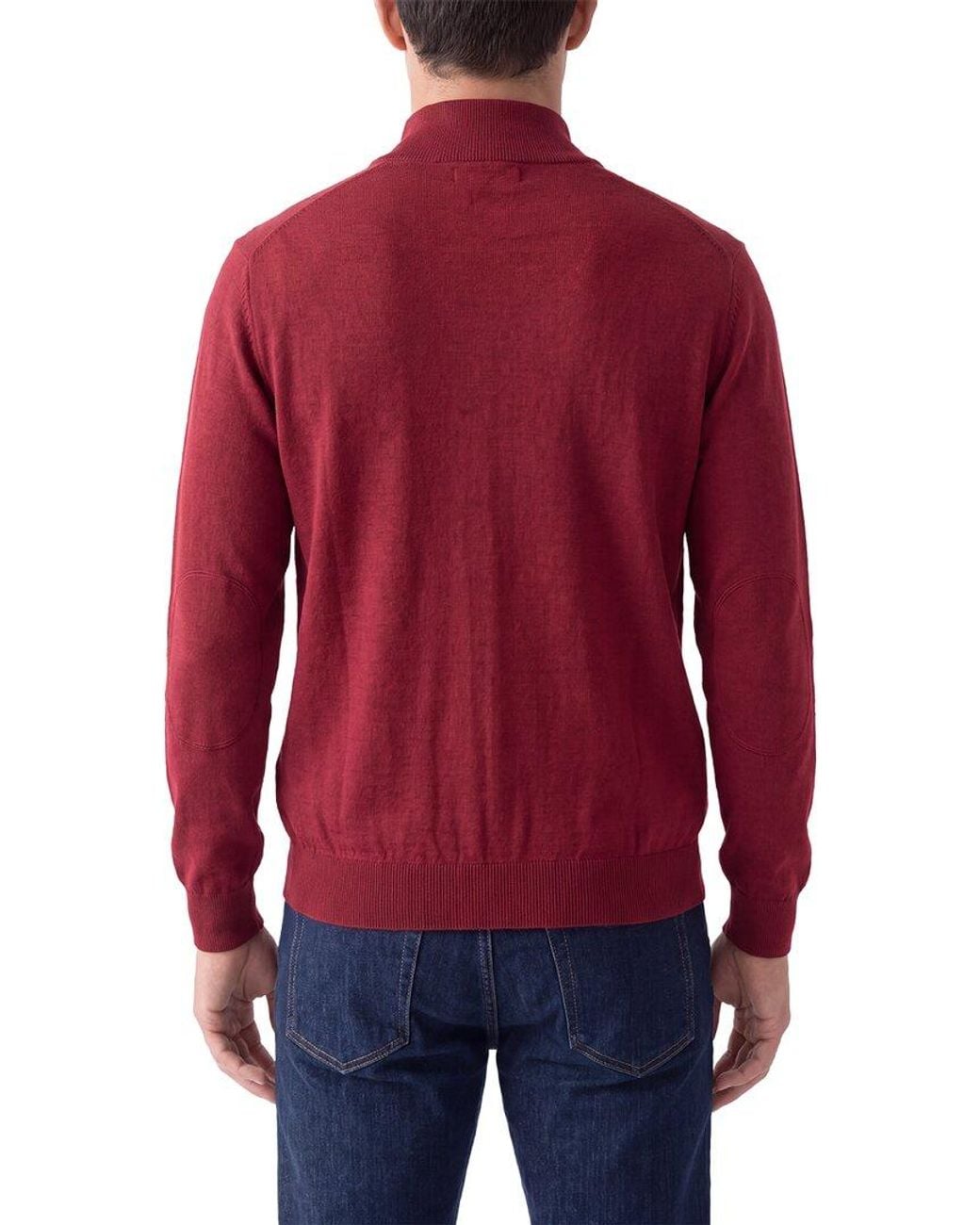 N.Peal Cashmere Red Hyde Fine Gauge Cashmere & Silk-Blend Full Zip Sweater for men