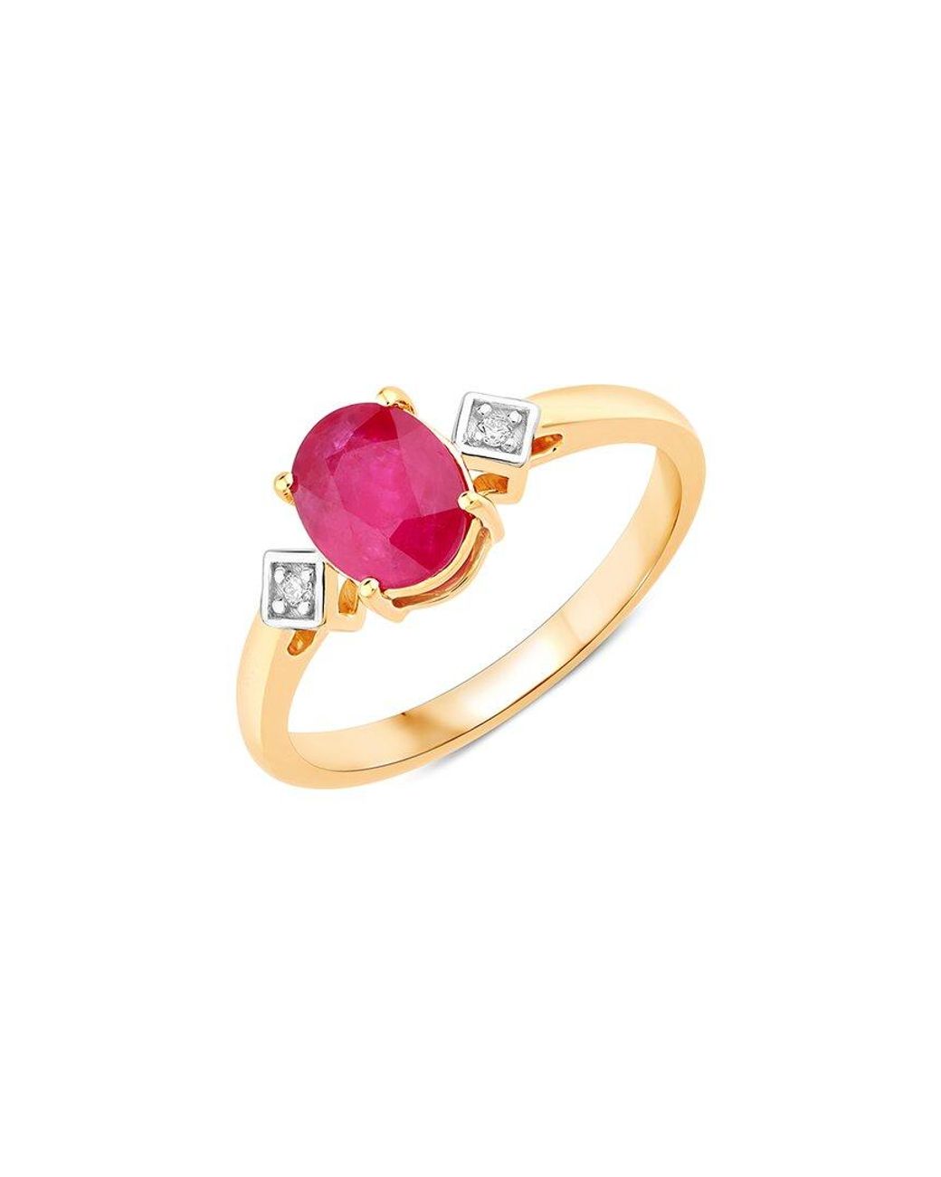 Diana M Pink 14K 1.22 Ct. Tw. Diamond & Ruby Ring