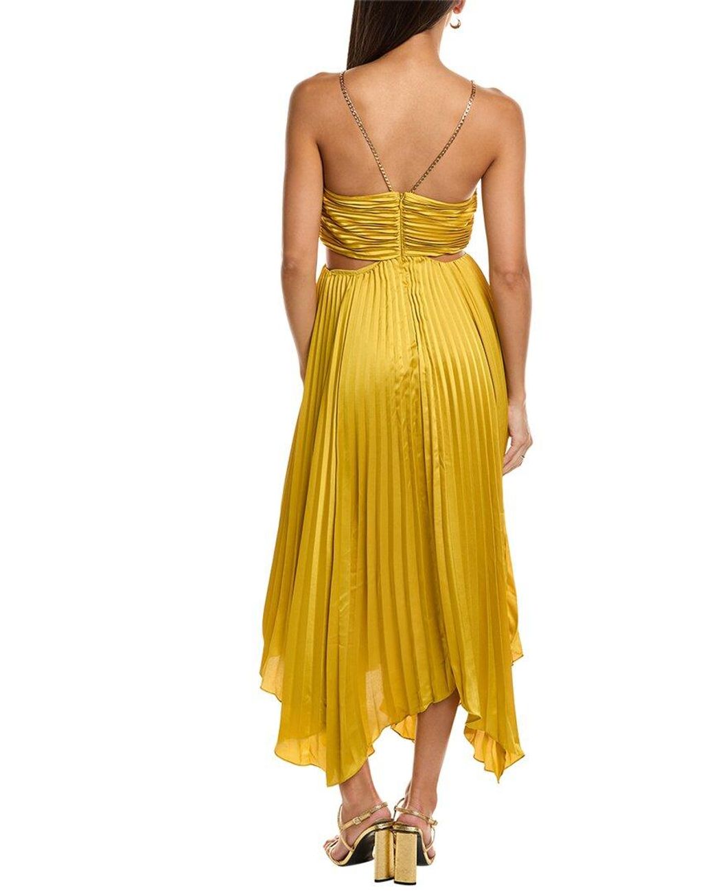 AIIFOS Yellow Evie Maxi Dress