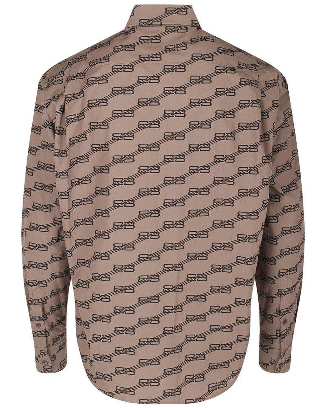 Balenciaga Brown Woven Top for men