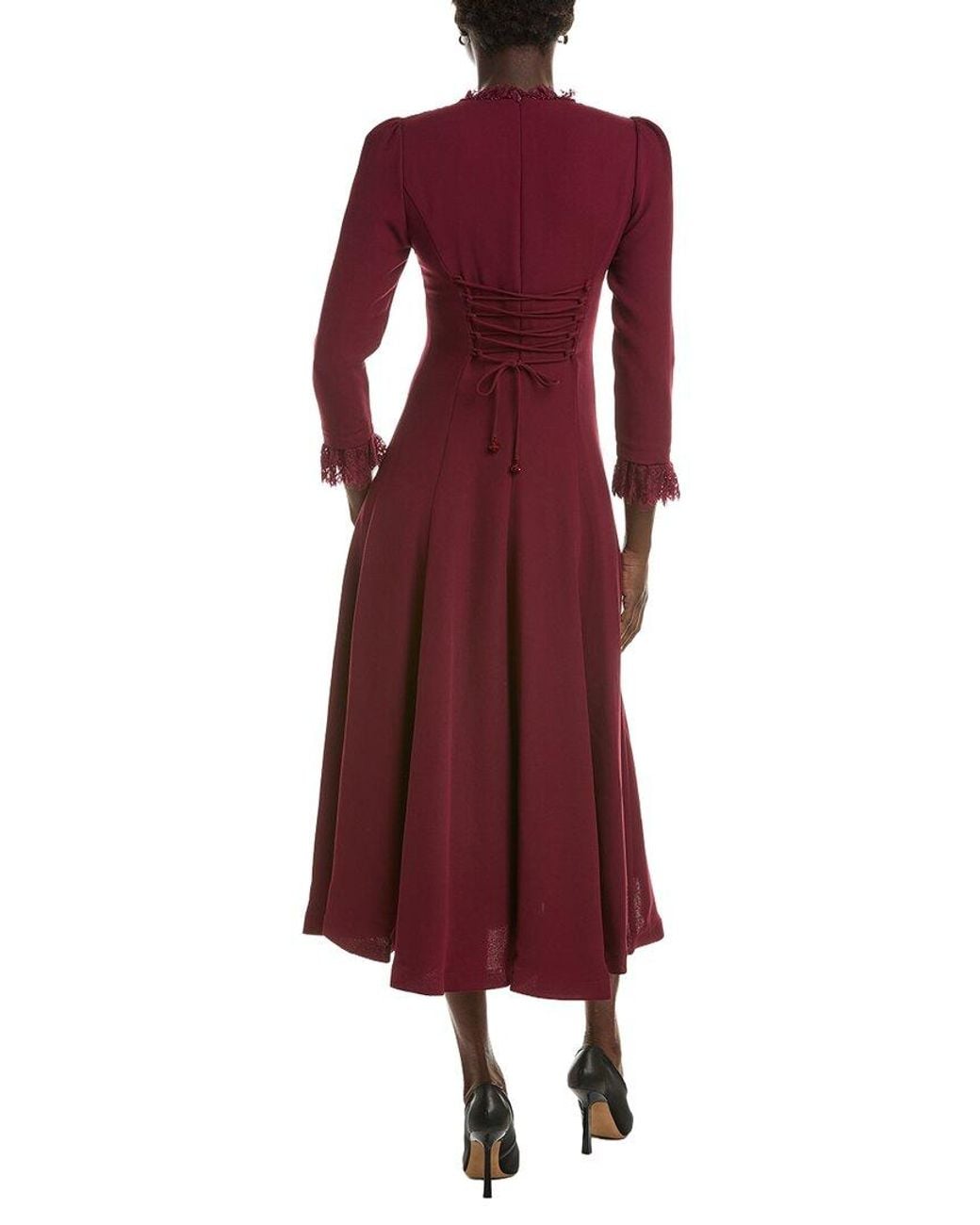 BRC By BURRYCO Red Solid Maxi Dress