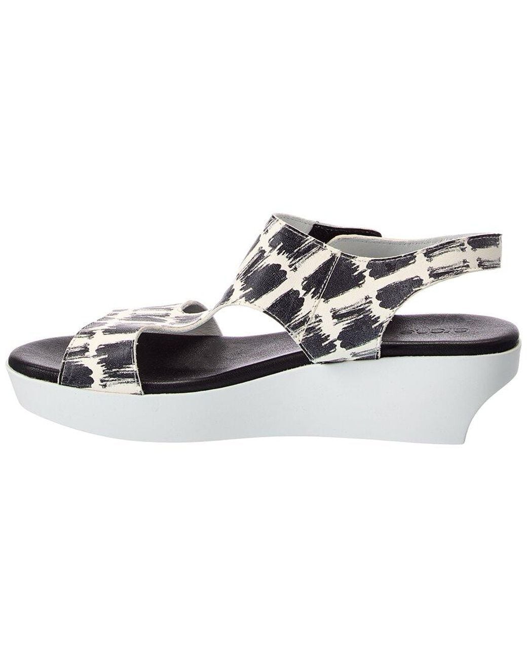 Arche Black Socqui Leather Sandal