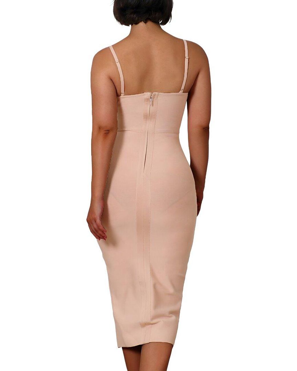 CAMILA BLANCO Orange Midi Dress