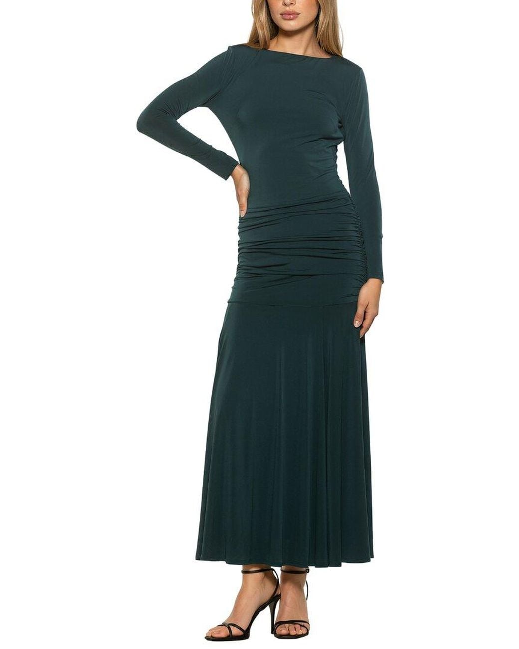 Alexia Admor Green Aurelian A-Line Dress